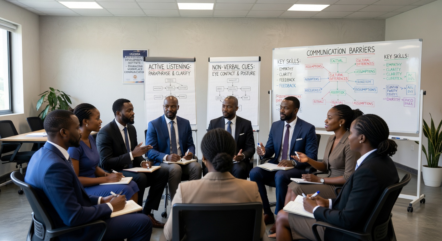 Communication workshop Uganda professionals