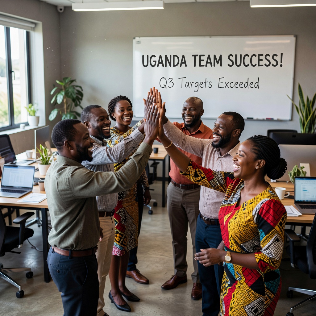 Ascend Consulting Uganda team celebration