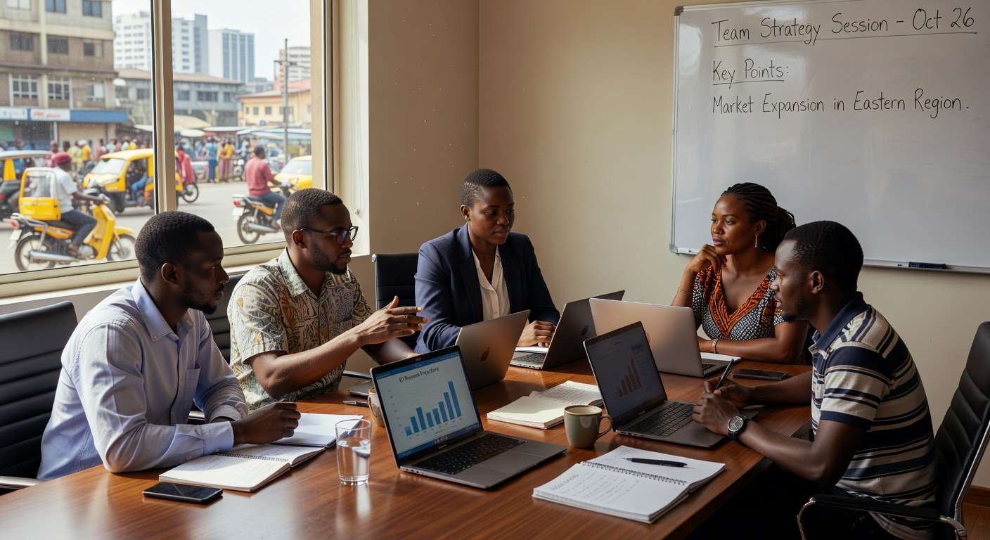 Team meeting Ascend Consulting Uganda